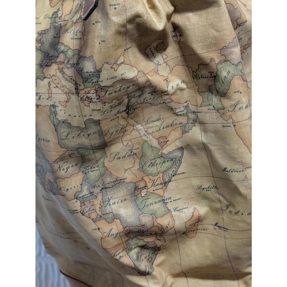 Alviero Martini Vintage Italian Map Print XL Drawstring Bag - Picture 10 of 15